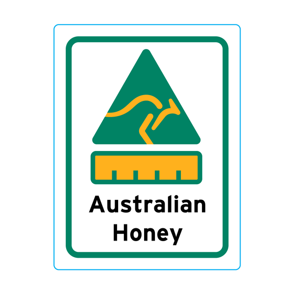 Australian Honey Stickers – 1.9cm x 2.5cm - Country Of Origin Stickers