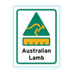 Australian Lamb Stickers – 1.9cm x 2.5cm - Country Of Origin Stickers