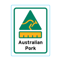 Australian Pork Stickers – 1.9cm x 2.5cm - Country Of Origin Stickers