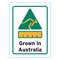 Grown In Australia Stickers – 2.4cm x 3.2cm - Country Of Origin Stickers
