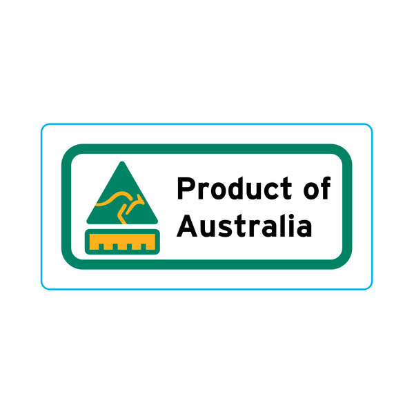Product Of Australia Stickers – 2cm x 1cm - Country Of Origin Stickers