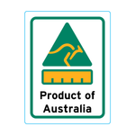 Product Of Australia Stickers – 1.9cm x 2.5cm - Country Of Origin Stickers